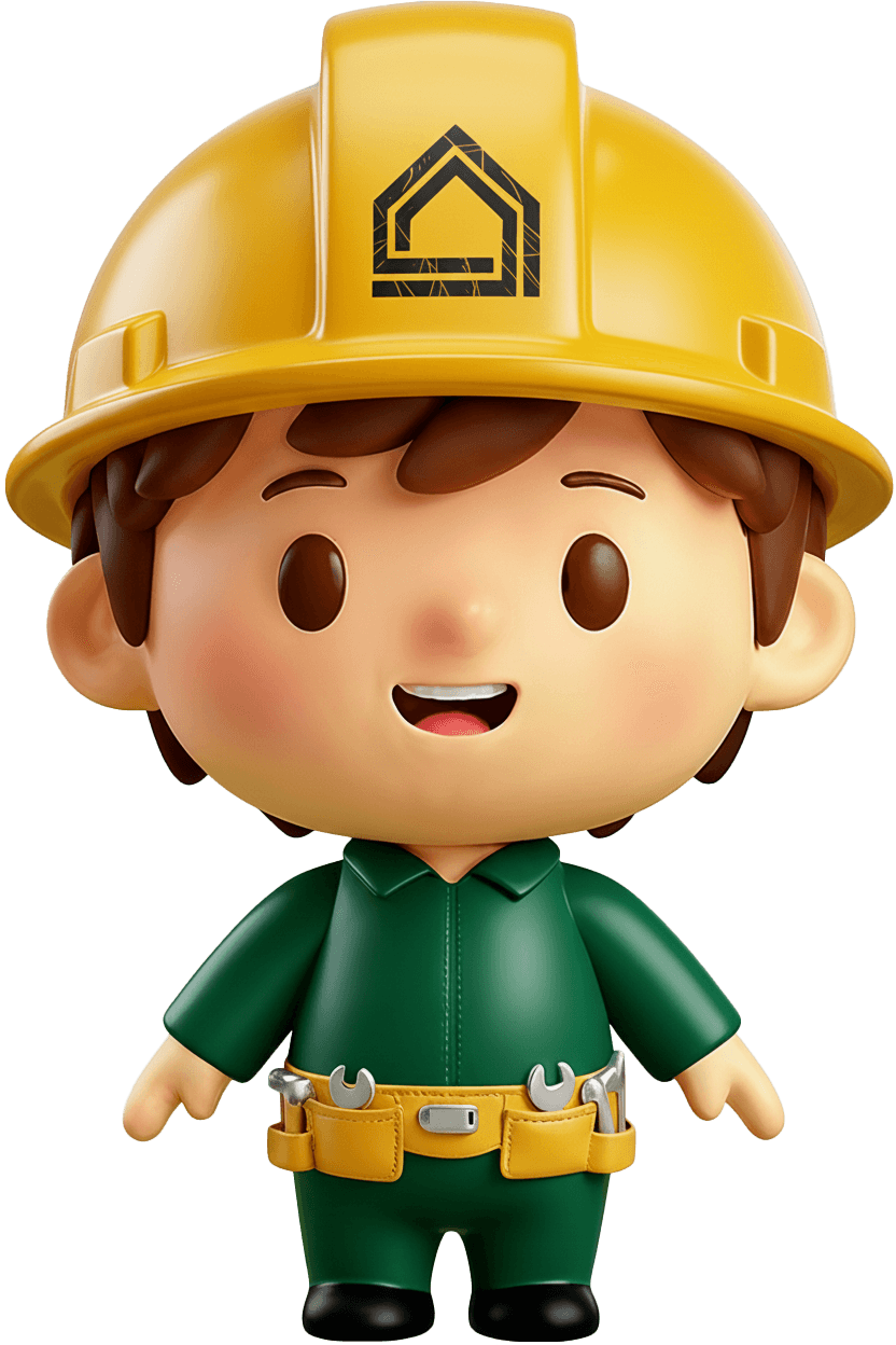 Dark green colored AI agent character