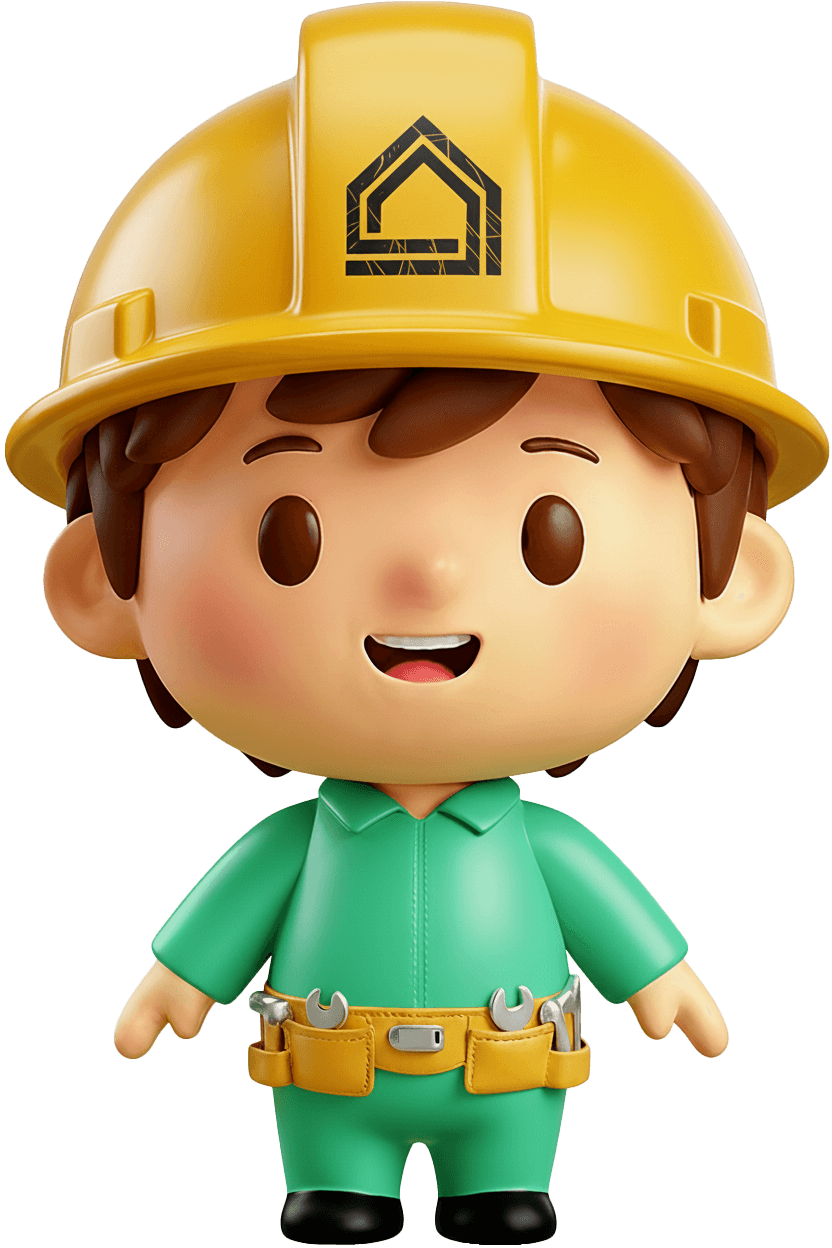Light emerald colored AI agent character