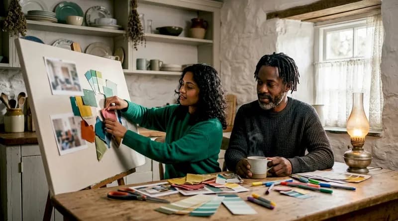 How to build a home renovation mood board together